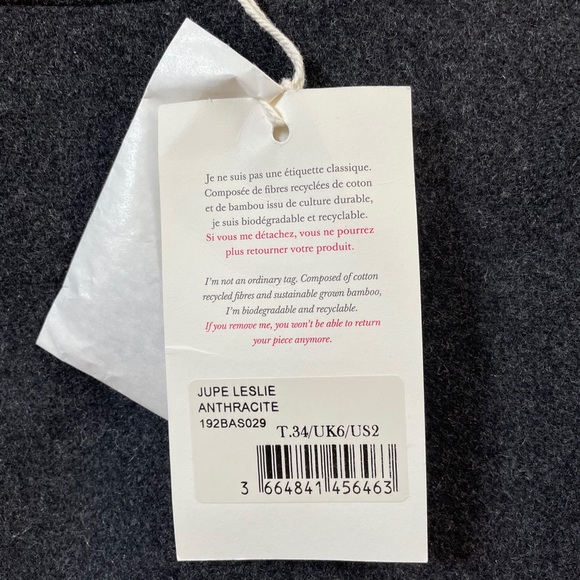 NWT Sézane Leslie Skirt 34/2 - Picture 2 of 3